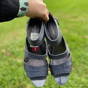 NWT Calvin Klein Strappy Heels